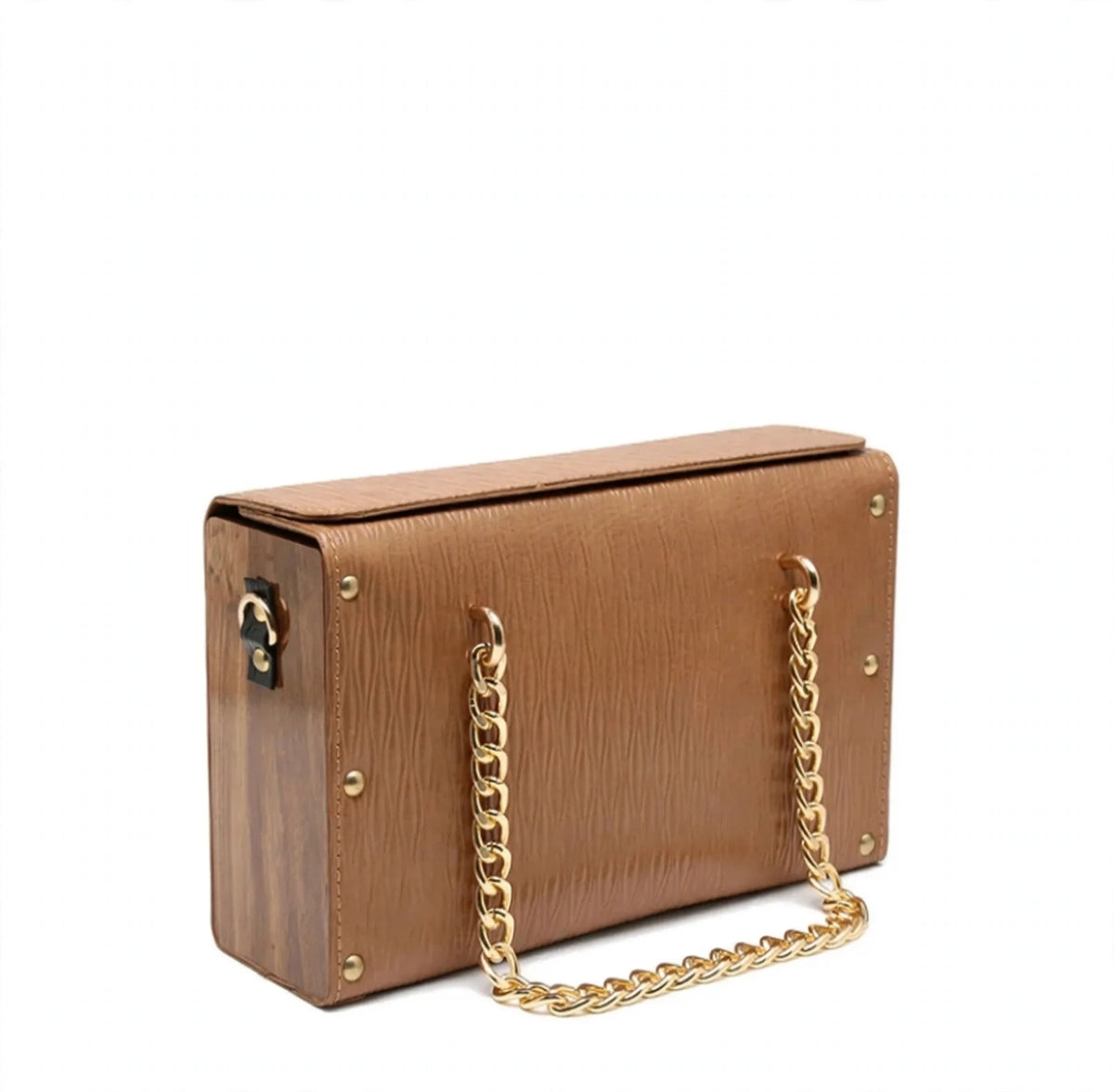 WOODEN SLIDE CHAIN BAG