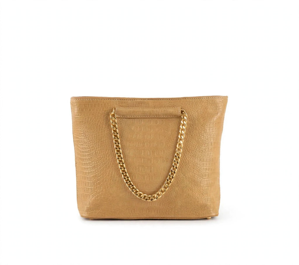 Premium Crocodile-Texture Tote Bag