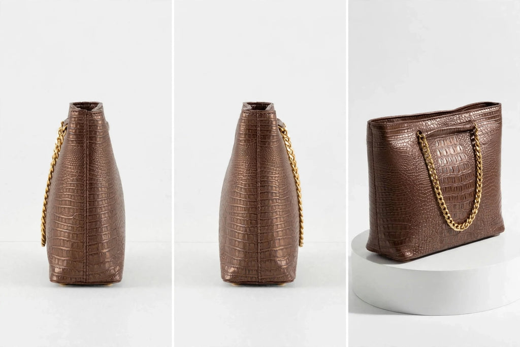 Premium Crocodile-Texture Tote Bag